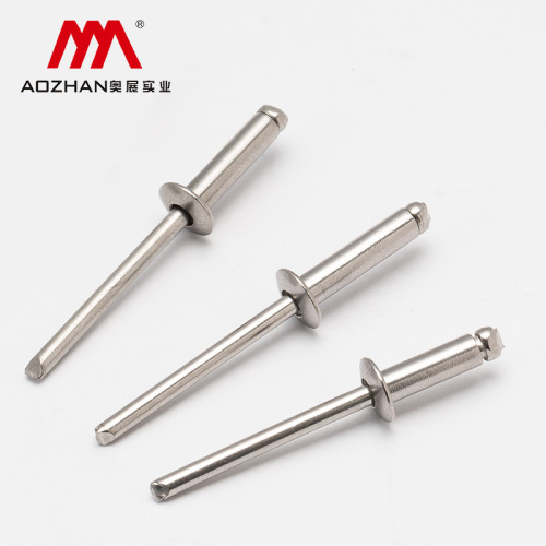 Aozhan GB12618.4 all-steel open flat round head blind rivets 304 stainless steel 3.2/4.8/6.4
