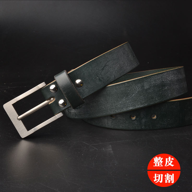 TWS maroon leather dark green 38mm