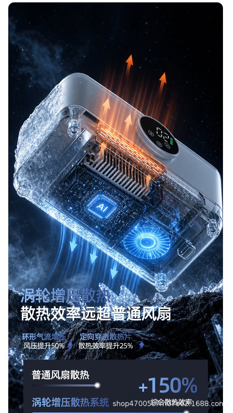Kaiji Bear Dual-Use USB Interface Portable Refrigerator for Car and Home, Rechargeable Car-Mounted Growth Hormone Mini-Fridge