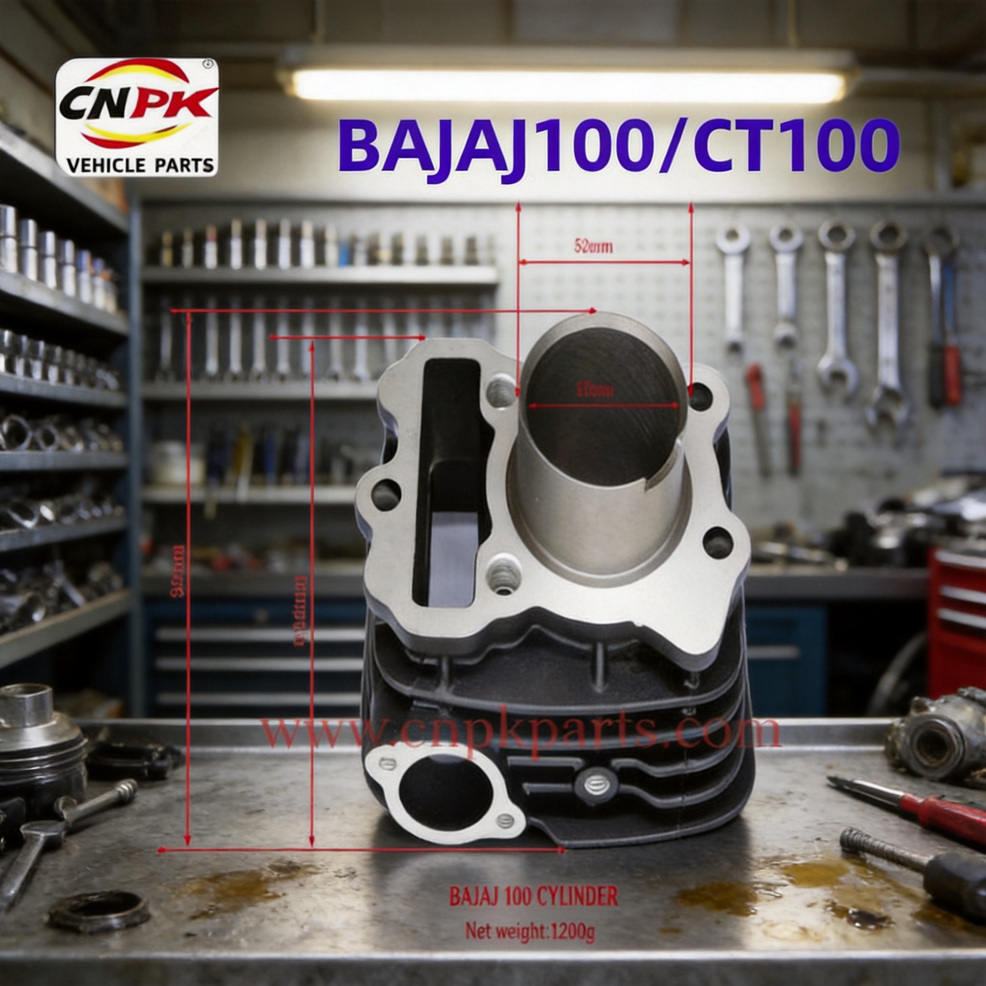 BAJAJ100 motorcycle cylinder assembly, export-quality parts, neutral packaging, please contact customer service for inquiries