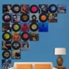 Two 12 records+16 random posters