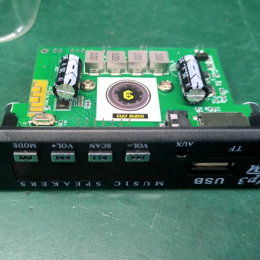 12V Bluetooth MP3 decodificador amplificador 2x60W amplificador de grabación de llamadas de audio placa base reproductor de dos canales de radio