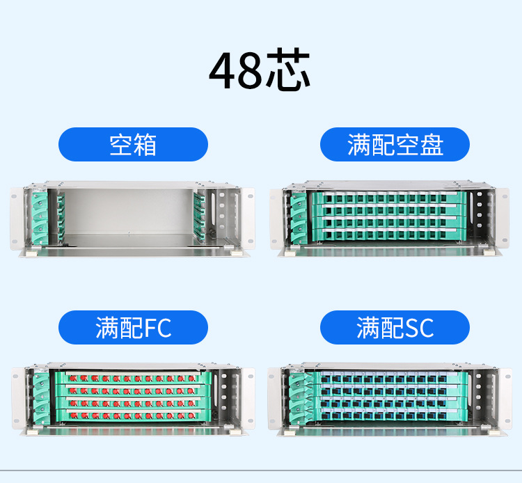 光纤配线单元 ODF子框 配线模块 满配 48芯 SC/UPC 适配器 耦合器-阿里巴巴