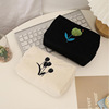 Brand capacious pencil case, cute cosmetic bag for elementary school students, small bag, flowered