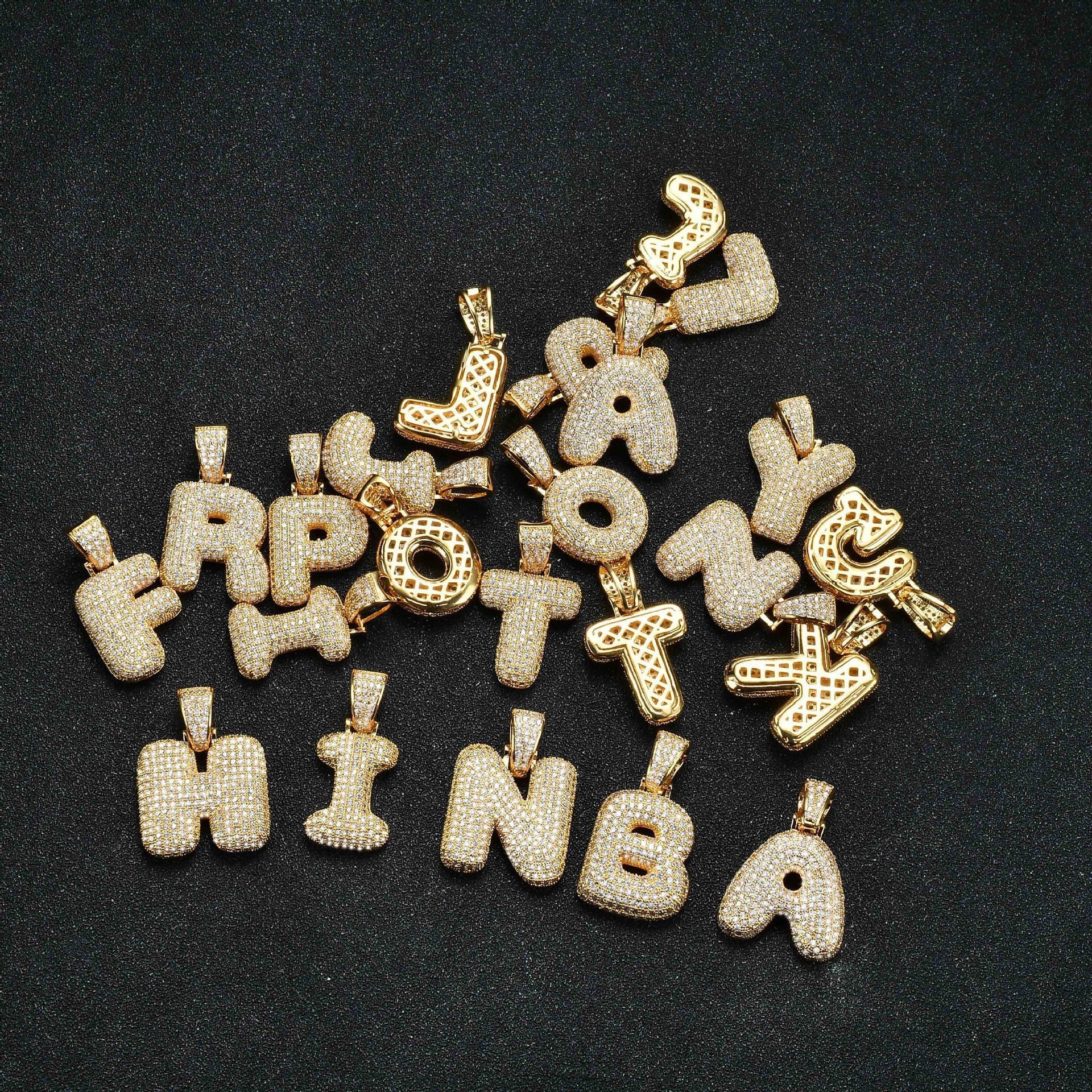Hip Hop Letter Pendant Necklace