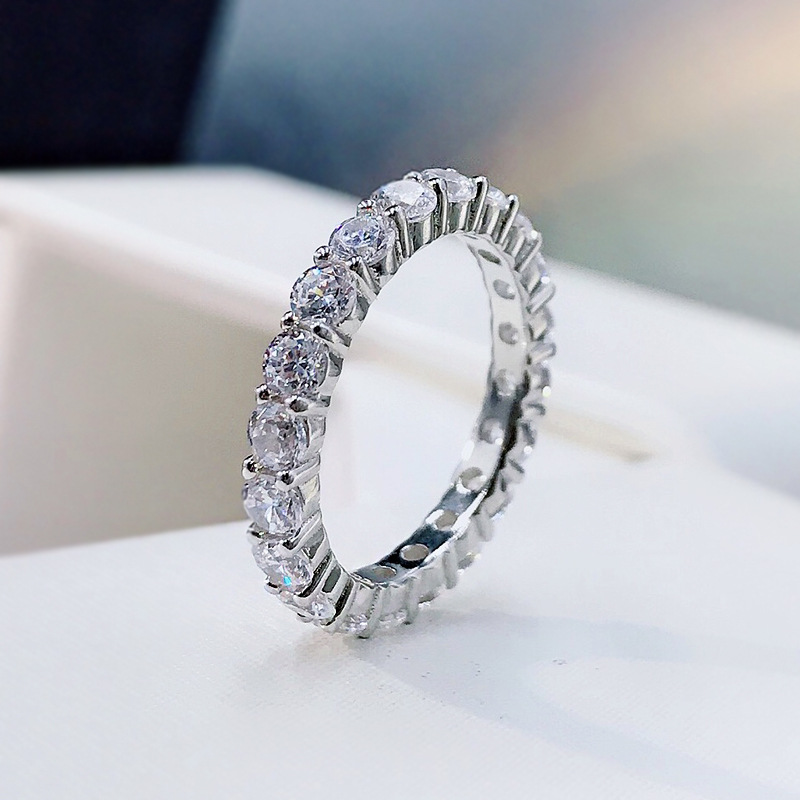 1 Piece Quantity 925 Sterling Silver Zircon Round Rings