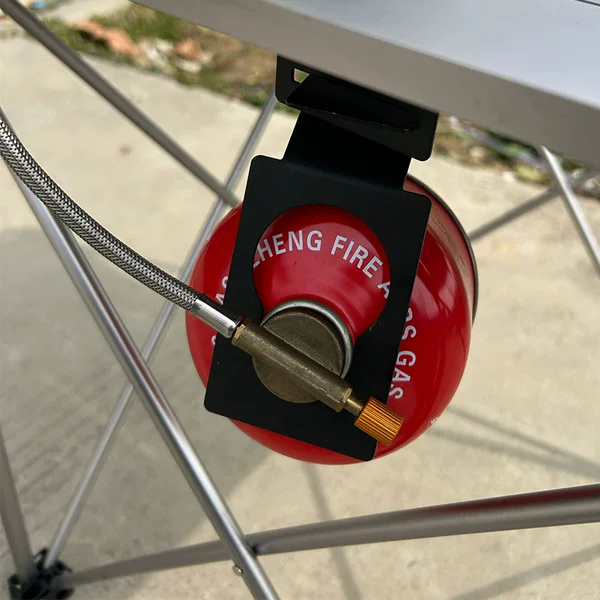 Outdoor stove head gas tank hanger bracket portable hook camping accessories buckle table pendant straight tank flat tank