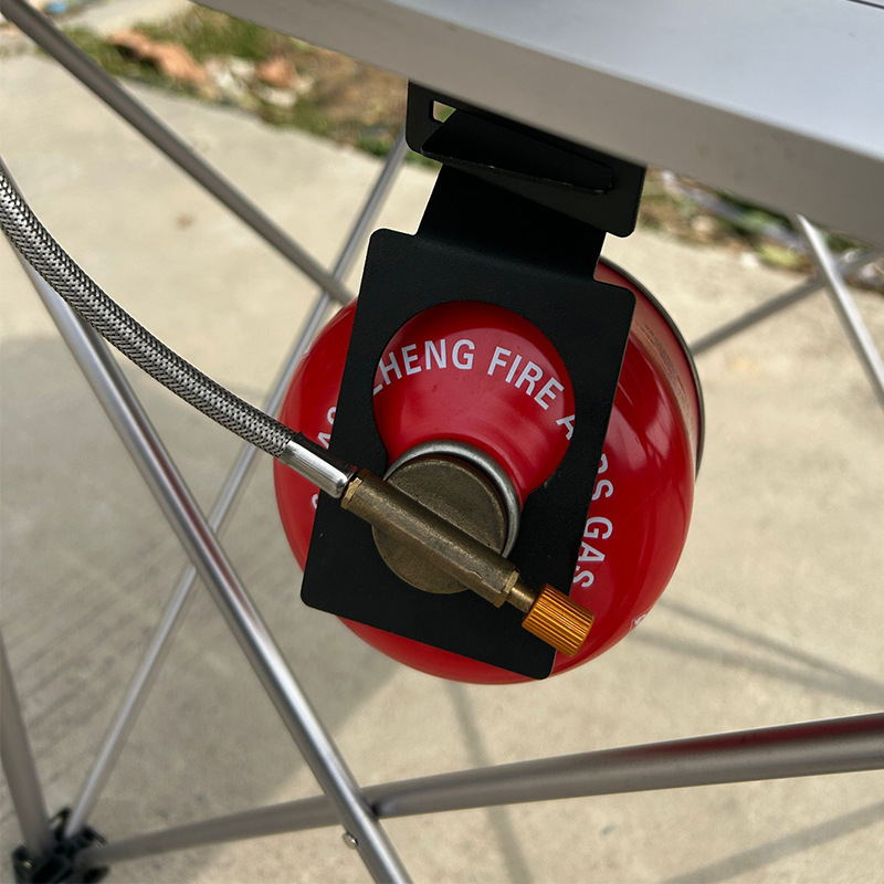 Outdoor stove head gas tank hanger bracket portable hook camping accessories buckle table pendant straight tank flat tank