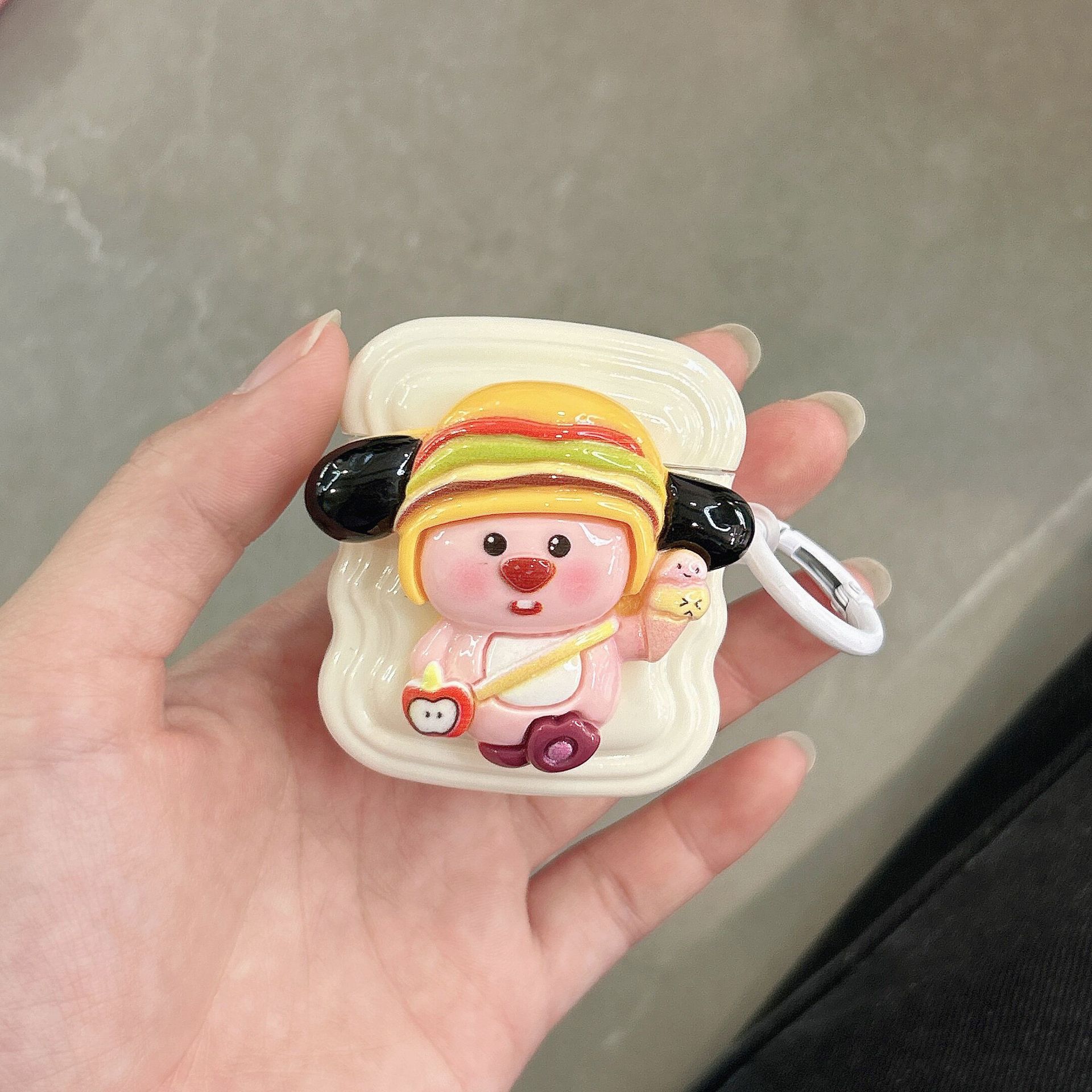 Three-dimensional cute Ruby applicable airpods3 protective case pro2 wireless Bluetooth headset case 1/2 generation cartoon female_voghion.com
