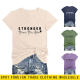 Amazon Independent Station Simple V-neck Elegant T-shirt stronger than the storm Comfortable Women's Short Sleeve