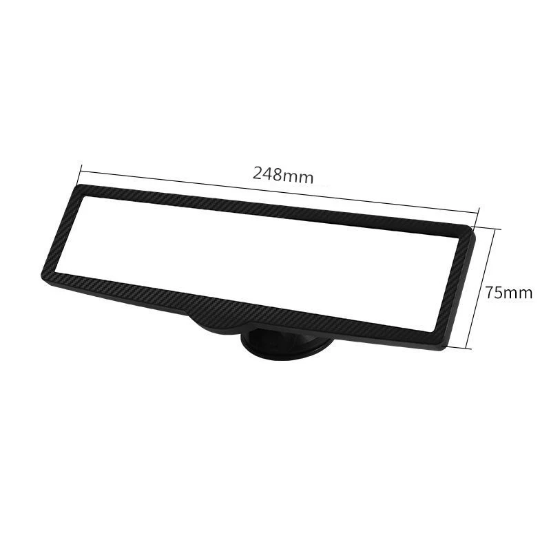 Modified auxiliary rear view mirror carbon fibre