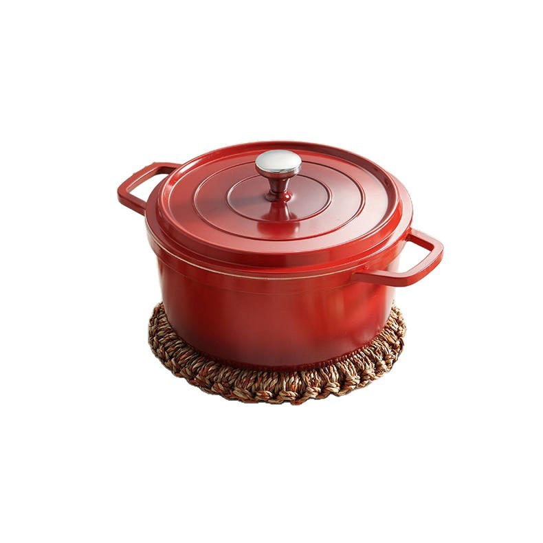 Olla de esmalte transfronteriza, regalo para el hogar, regalo de inauguración de la casa, olla de estofado, cazuela, olla de sopa, olla antiadherente, lote al contado
