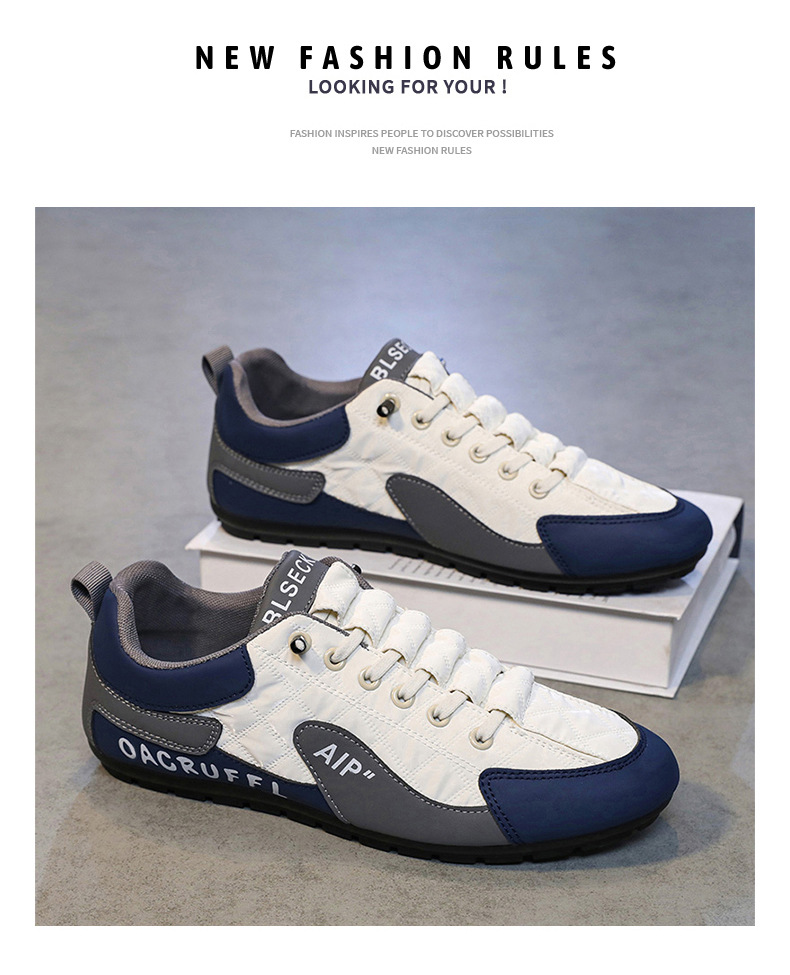 Herrenschuhe Herbst Atmungsaktives Mesh Forrest Gump Sportschuhe Boardschuhe Ein-Pedal Weiche Sohle Rutschfest Herren Xiaobai Fahr-Freizeitschuhe_voghion.com