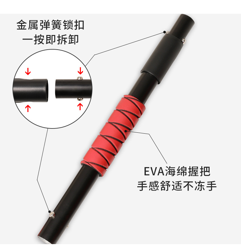 Extra-Large Detachable Rubber Scraper Car Snow Removal Shovel, Aluminum Alloy Retractable Non-Damaging Paint-Friendly Eva Sponge Snow Brush