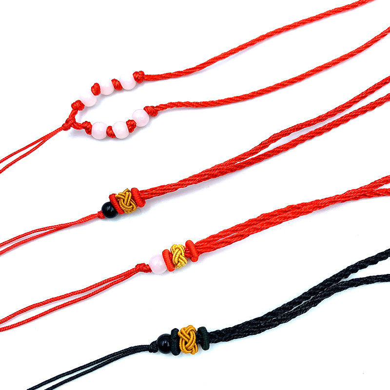 灯笼线 黑白珠布圈手工翡翠玉石珠宝吊坠挂饰挂绳 厂家直销灯笼绳