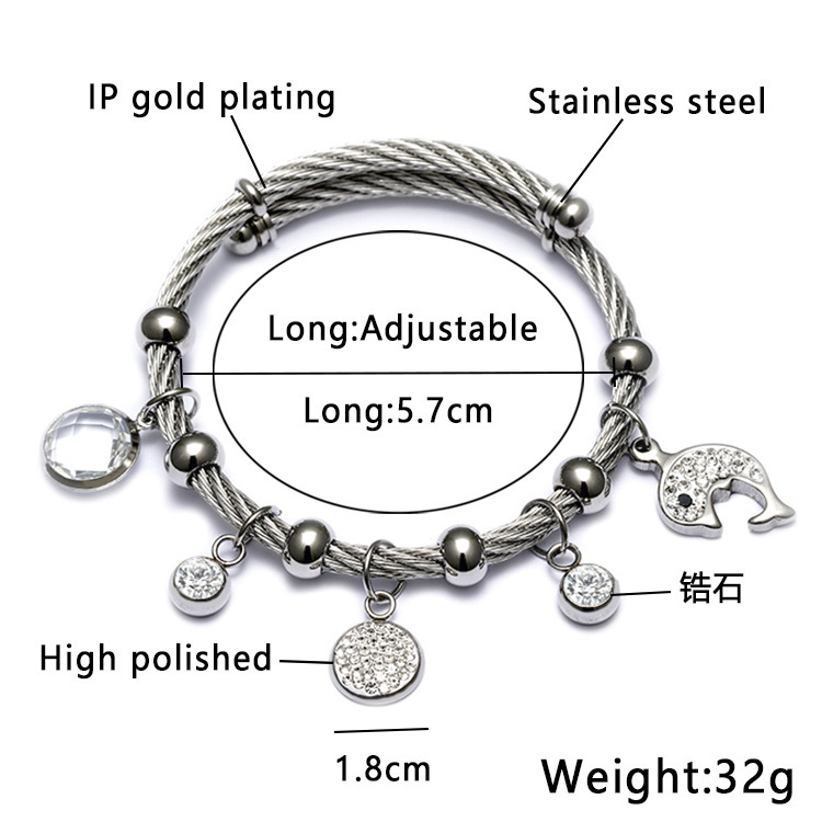 Stainless Steel Material Ethnic Style Star Stainless Steel Hollow Out Artificial Gemstones Bangle 1 Piece
