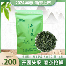 新茶绿茶茶叶浓香型耐泡高山日照云雾绿茶炒青石门银毫250g