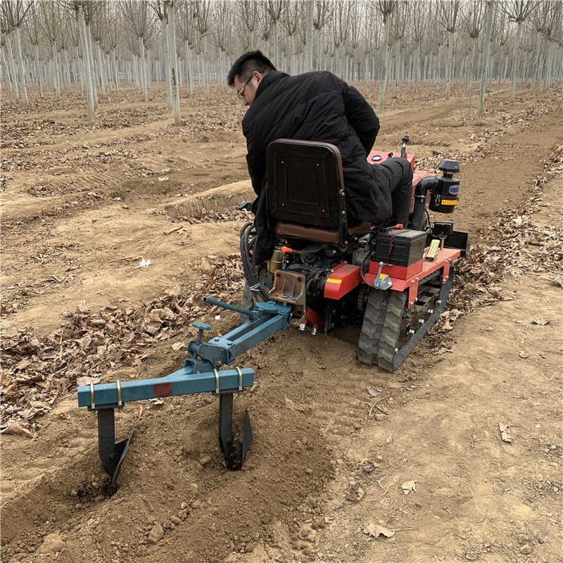 乘坐式履带旋耕机 小型柴油微耕机起隆机 一定加强款翻地松土机