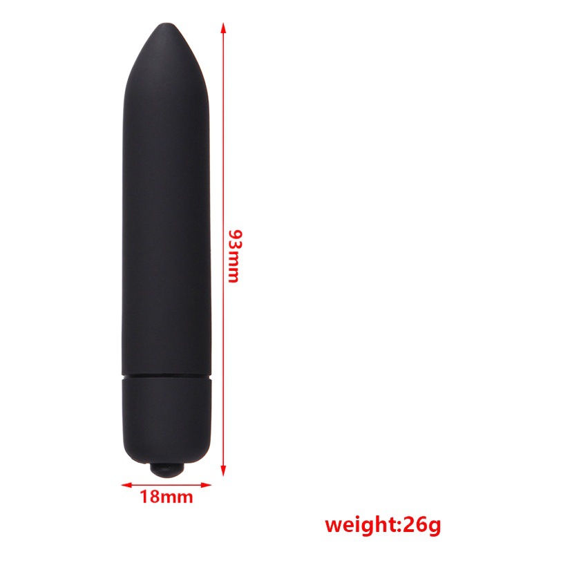 10-Frequency Pointed Frosted Bullet Female Masturbation Adult Sex Toys Wholesale Foreign Trade Supply