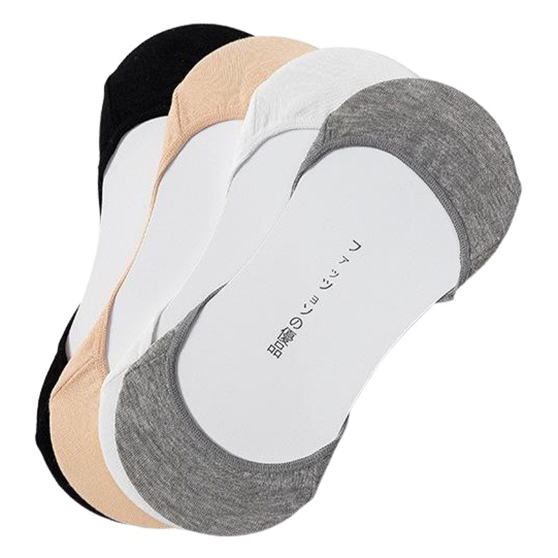 Verano nuevo algodón escotado barco calcetines de las mujeres de silicona absorbente de sudor antideslizante invisible tacones altos calcetines de las mujeres ventas directas de la fábrica