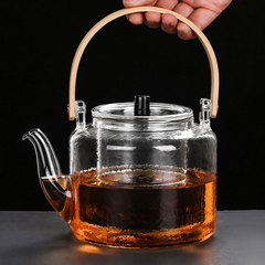 Glass lifting kettle, teapot, teapot, filtered teapot, high temperature usable large Kung Fu tea set, teapot