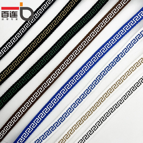 Ethnic style Great Wall pattern printed webbing, home textiles, shoes, hats, curtains and trousers hemming, handmade DIY clothing accessories