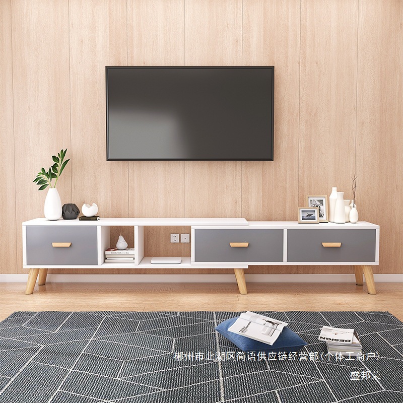 Gabinete de televisión directo de fábrica sala de estar simple casero moderno retráctil armario de piso pequeño dormitorio televisión