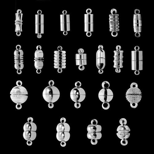 A variety of white K color alloy magnet buckle connection buckle diy handmade necklace buckle bracelet buckle jewelry material accessories