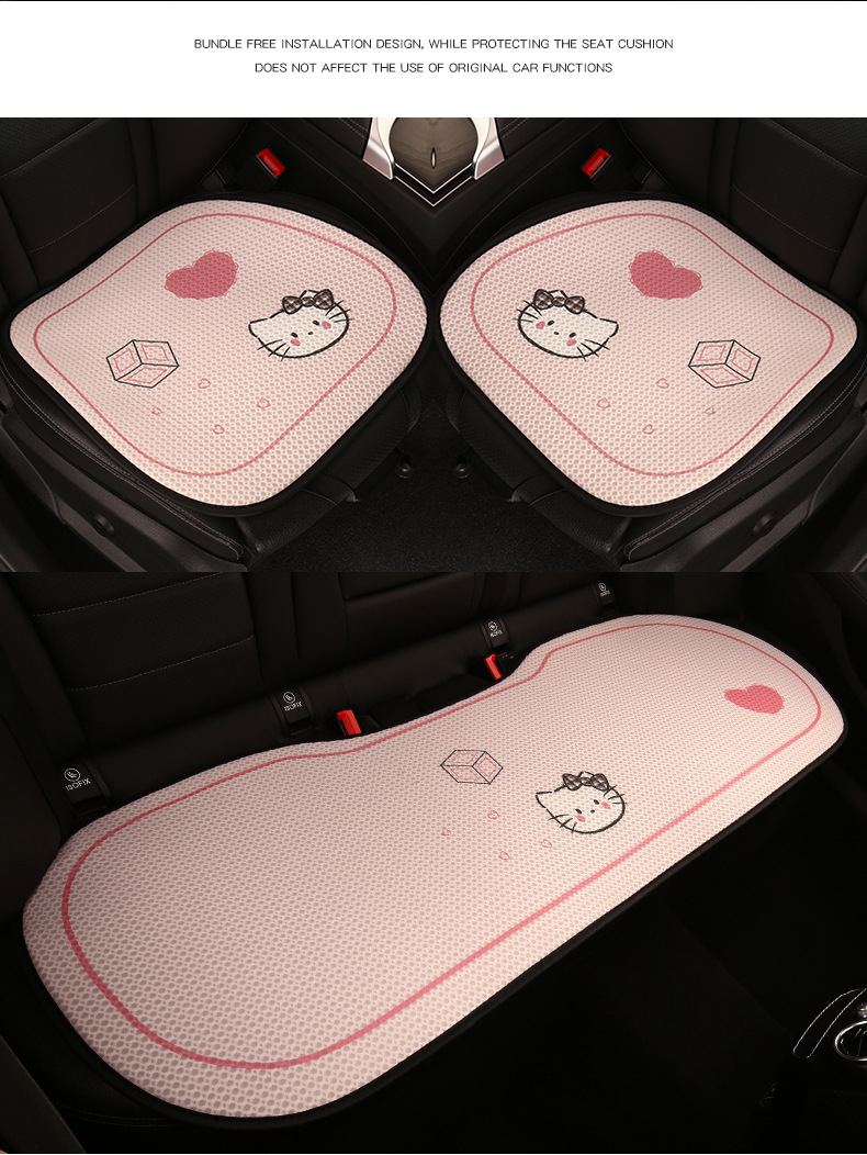 26 New Car Seat Cushions, Universal for All Seasons, Cute Seat Cushions, Breathable Thin Cooling Cushions, Summer Seat Cushions for Women That Are Resistant to Dirt