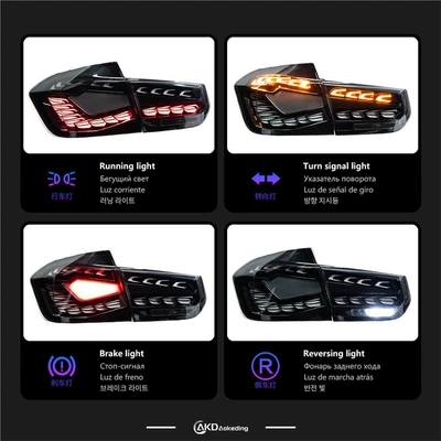 white dragon scale venom tail lights, Arxa fənər yığımı