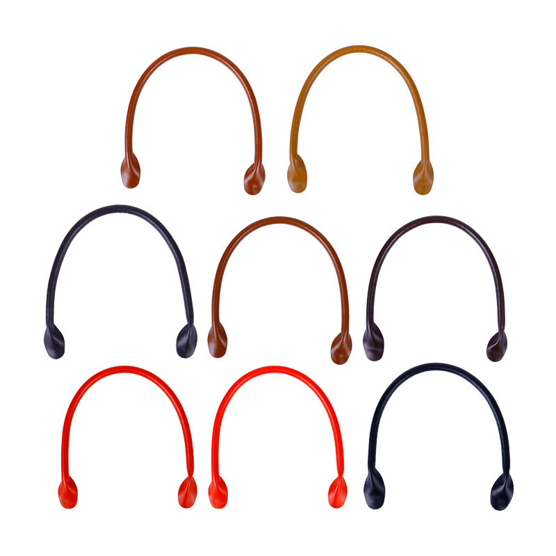 Imitation Leather Handbag with Wide Shoulder Strap, Double-Sided Leather Tote Bag with Crossbody Strap