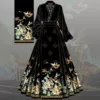 Black top + black horse skirt