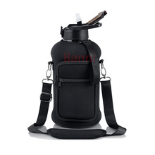 2.2L水桶杯大容量水杯布套健身水杯肩带背包运动水壶加仑水壶包