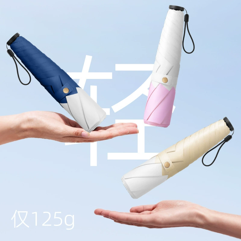 Ultra light pencil, handheld umbrella solar-powered, sun protection