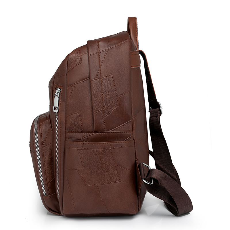 Mochila para mujer 2024 nueva mochila simple cuero suave moda casual viaje de viaje mochila de gran capacidad al por mayor