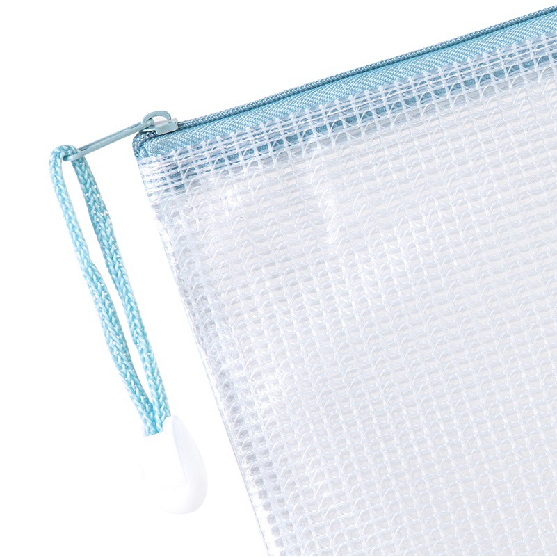 Deli 63450 papelería A4 transparente bolsa de información bolsa de almacenamiento de la Oficina del estudiante bolsa de cremallera multiusos