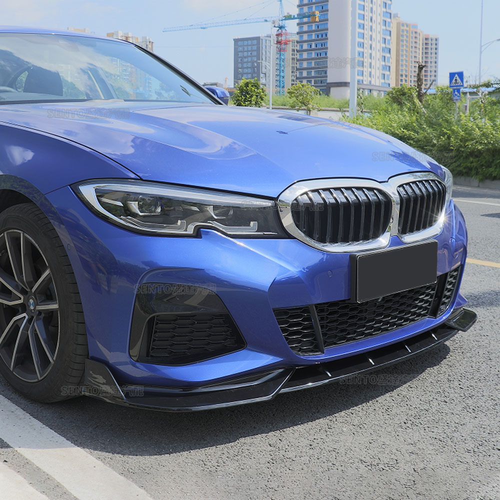 Suitable for 2019-2022 Bmw 3 Series G20 Modified Front Shovel, Front Bumper Surround, Lower Lip Three-Stage Small Surround