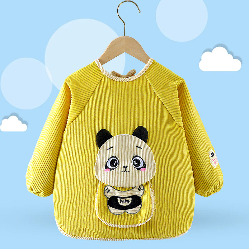 입체적인 팬더 노란색