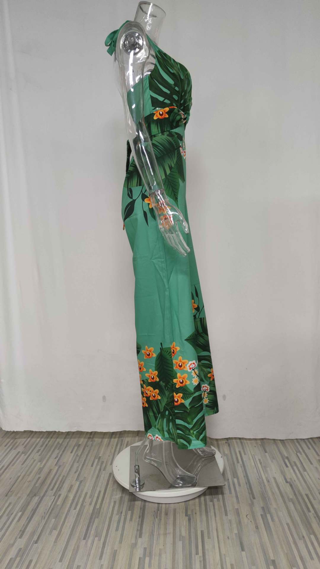 Women's Sleeveless Bodysuits Printing Streetwear Leaves Flower display picture 6