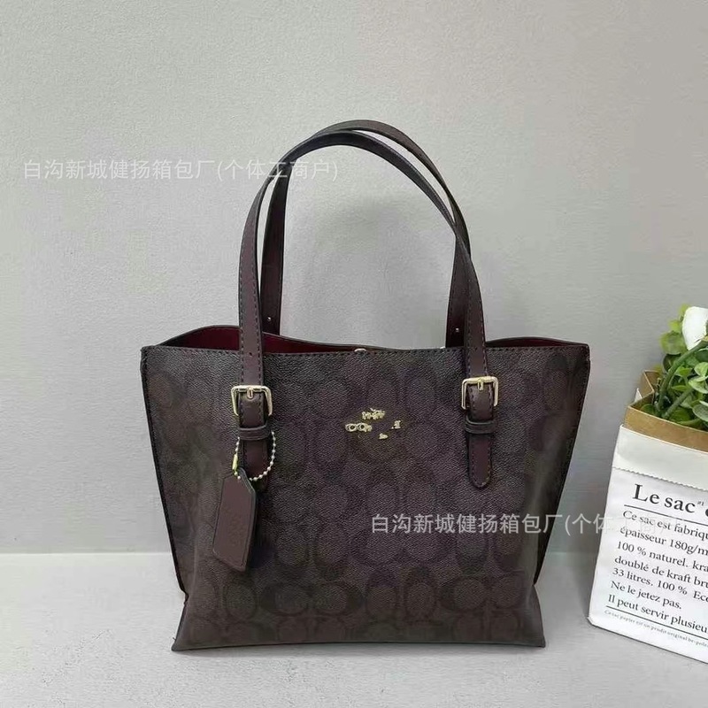 新款寇驰女包c家mollie 25香布蕾茉莉托特包手提购物袋单肩斜挎包|undefined