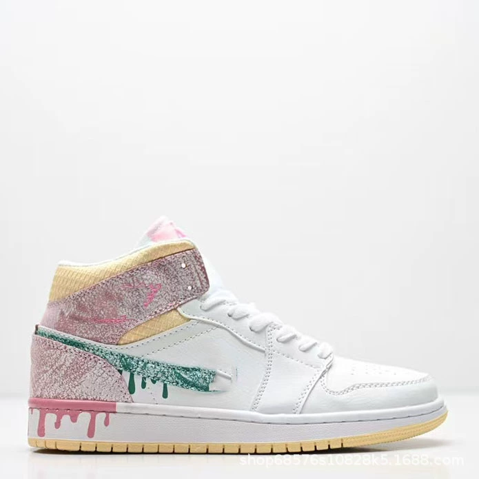 Кроссовки баскетбольные Air Jordan 1, нескользящие износостойкие кроссовки для любимых, универсальная повседневная обувь