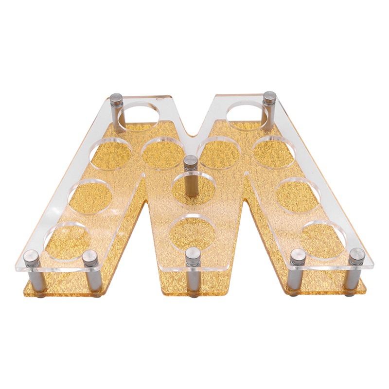 Titular de la taza de la forma logotipo titular de la taza de la forma de la letra titular de la taza de bala apertura personalizada