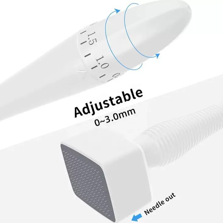 跨境140a印章微针100针微针导入仪可调节针长图章Adjustablestamp|undefined
