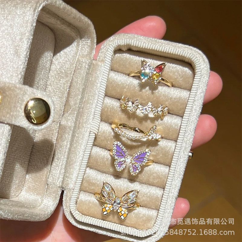Butterfly Ring for Women, Ins Niche Design, High-End Unique Pearl and Mother-Of-Pearl 2026 New Model Index Finger Ring Butterfly Ring for Women, Ins Niche Design, High-End Unique Pearl and Mother-Of-Pearl 2026 New Model Index Finger Ring