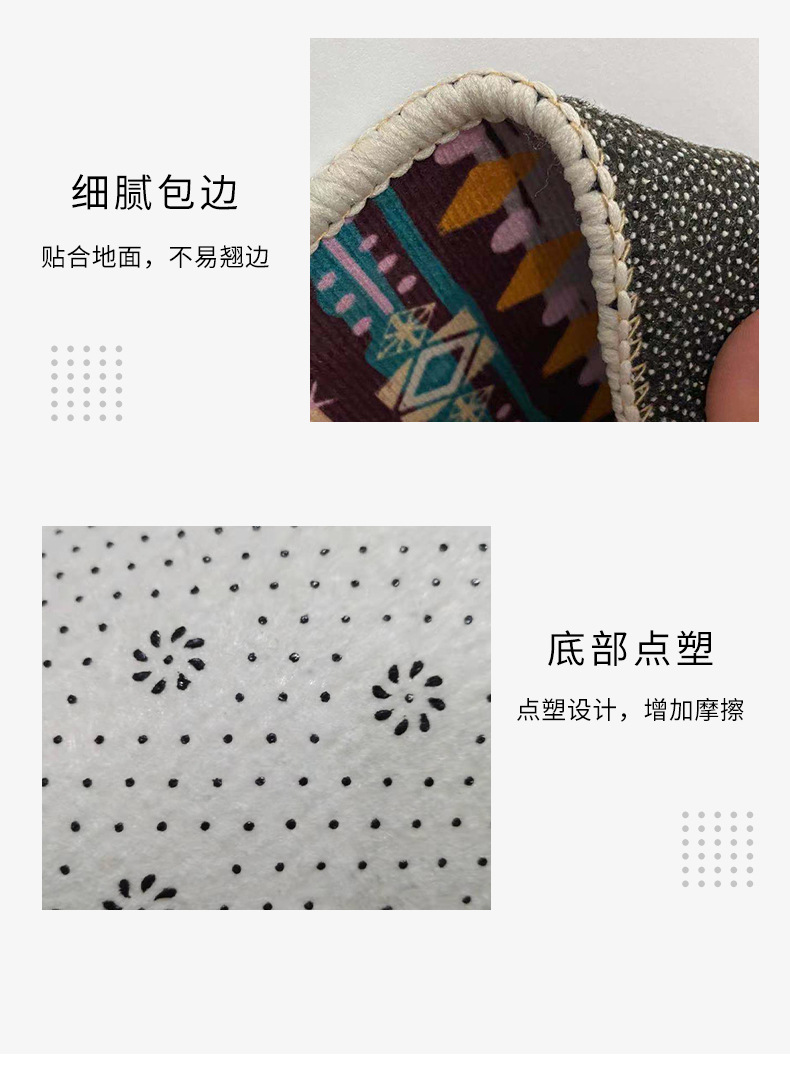 复古波斯地毯,地垫,民族风地垫,卧室地毯,脚垫