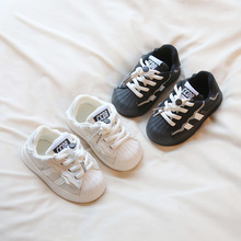 女童宝宝休闲运动鞋2025年秋新款儿童单鞋网面板鞋男童软底学步鞋