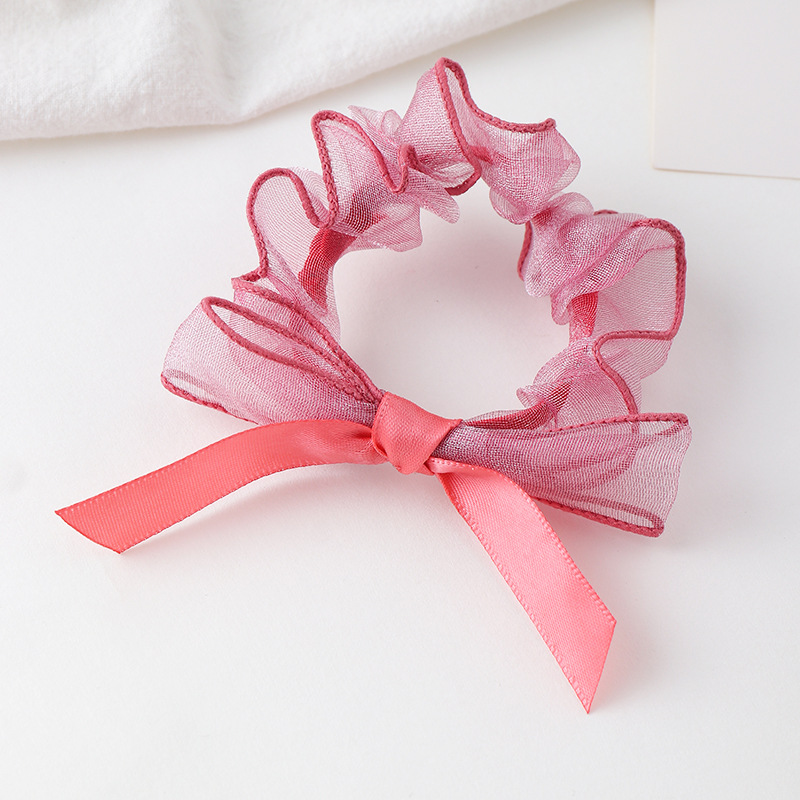 Yarn Bow Hair Rope display picture 6