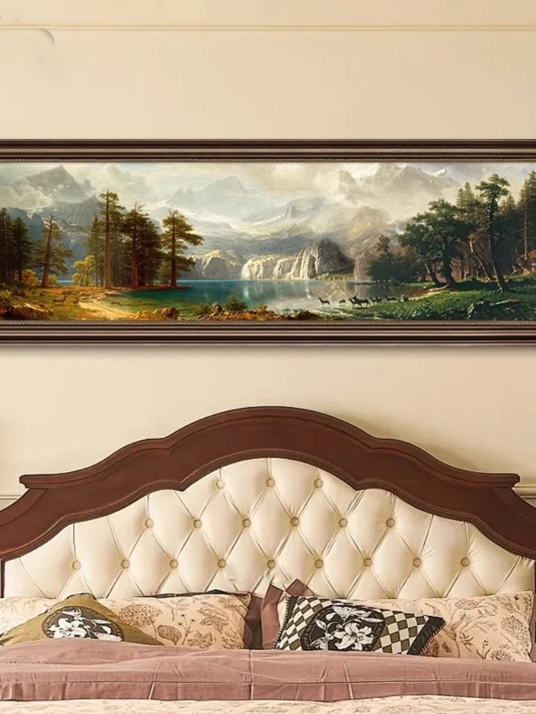 Bedside Bedroom Wall Art, European-Style Master Bedroom Decorative Painting, Treasure Basin Landscape Painting, American-Style Living Room Wall Art with a High-End Feel Bedside Bedroom Wall Art, European-Style Master Bedroom Decorative Painting, Treasure Basin Landscape Painting, American-Style Living Room Wall Art with a High-End Feel