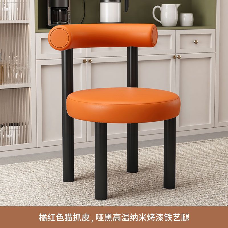 주황색 고양이 발톱 가죽 [검은색 페인트 다리] 분리 및 세탁 가능