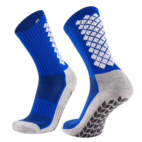 Export Cross-border Amazon Football Socks Men's Socks Glue Anti-slip Floor Socks Towel Bottom Mid-calf Thickened Sports Socks